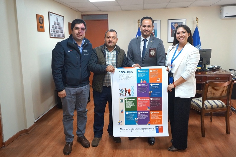 SENAMA Maule y PDI realizarán trabajo conjunto en materia de seguridad de las personas mayores