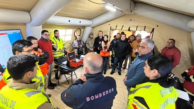 En Linares se realizó entrenamiento para responder ante eventuales emergencias