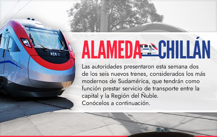Así son los trenes "más modernos de Sudamérica" que podrán conectar la RM con Ñuble en menos de cuatro horas