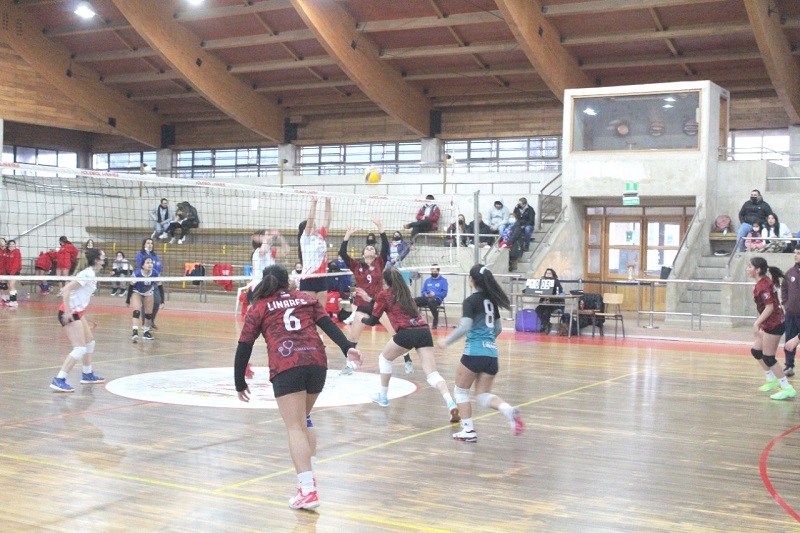 Triangular de Vóleibol se desarrolló en el gimnasio Nasim Nome con presencia de equipos femeninos linarenses 