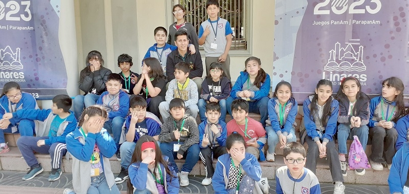 Estudiantes del curso 4° B del colegio Margot Loyola de Linares destacaron salida pedagógica a municipio local