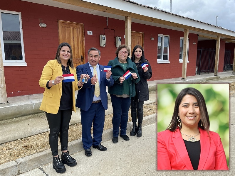 Familias de Chanco inauguraron Villa Nueva Esperanza descubriendo placa en memoria de funcionaria SERVIU