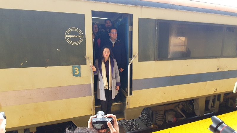 Ministra de la Reconstrucción encabezó en Linares reposición del servicio de trenes Linares-Talca-Santiago