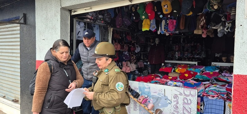 Parral: Carabineros previene para evitar robos y hurtos desde locales comerciales