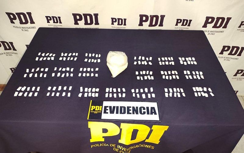 PDI detuvo en flagrancia a imputado en posesión de droga en Parral 