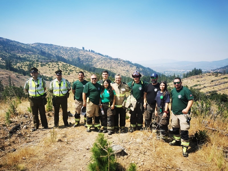 San Javier: Carabineros participó de Primera Academia de trabajo de entrenamiento bomberil