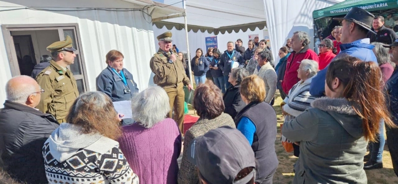Carabineros y Municipalidad de San Javier realizaron operativo cívico en la localidad rural de Nirivilo