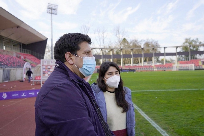 En Estadio Fiscal de Talca  Delegado Aqueveque: “Tenemos todas las condiciones y queremos que haya más eventos deportivos”
