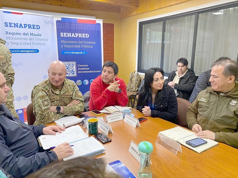 Autoridades se coordinan ante llegada de nuevo evento meteorológico a la Región del Maule