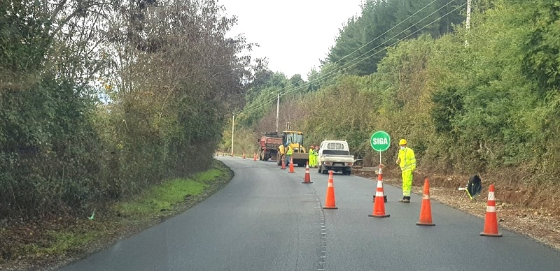 MOP efectúa obras de mejoramiento de la ruta Linares Embalse Ancoa