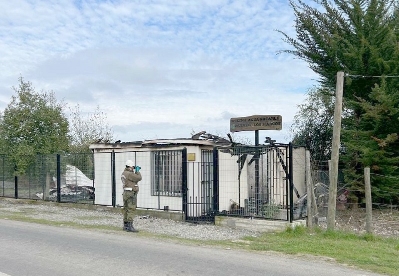 LABOCAR Maule investiga incendio de oficina APR en Longaví
