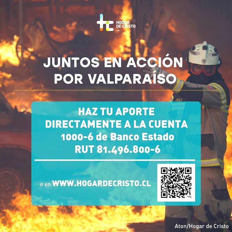 Hogar de Cristo invita a sumarse a la campaña Juntos en acción por Valparaíso