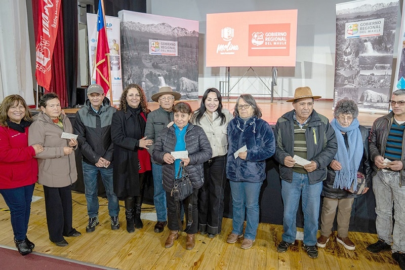 Productores de berries de Molina recibieron incentivos de convenio entre el gobierno regional del Maule e INDAP
