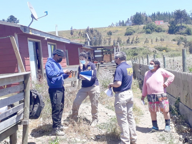 PDI efectúa fiscalizaciones a la ley de extranjería en Chanco y Pelluhue