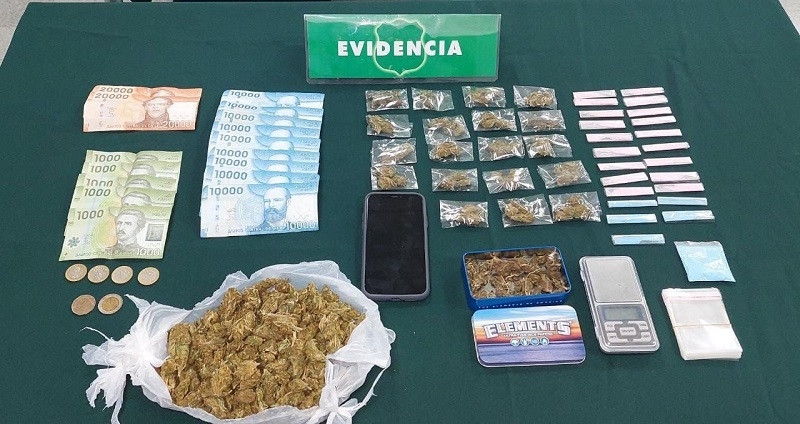 Cauquenes: Carabineros detiene a un sujeto por infracción a la ley de drogas