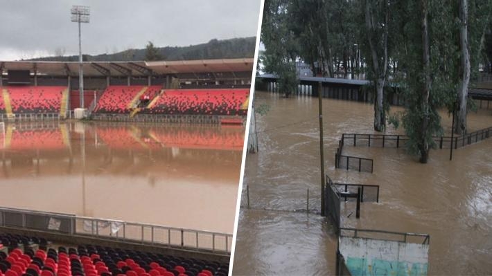Talca se transforma en la "zona cero" de las inundaciones en el Maule: Calles, estadio y pasos bajo nivel anegados