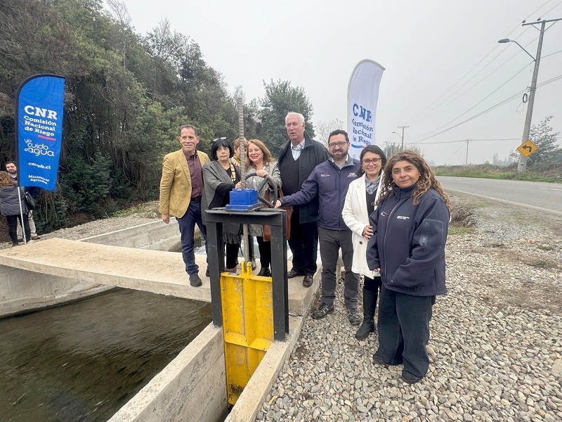 Comisión Nacional de Riego y Asociación Canal Duao y Zapata inauguran obras de automatización en beneficio de más de 500 regantes de Maule