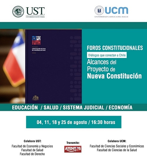 UST Talca y UCM invitan a Foros Constitucionales