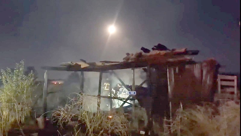Linares incendio destruyó ampliación en sector Huapi Bajo