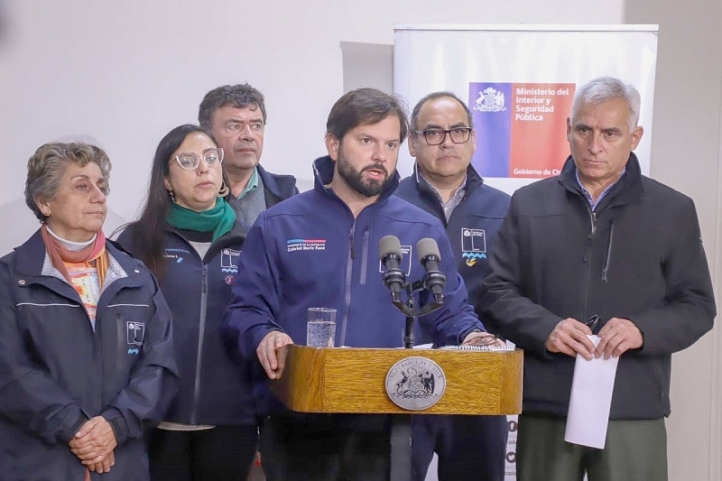 Presidente Boric declara emergencia agrícola para 117 comunas entre las regiones de O’Higgins y Biobío por efectos del sistema frontal 