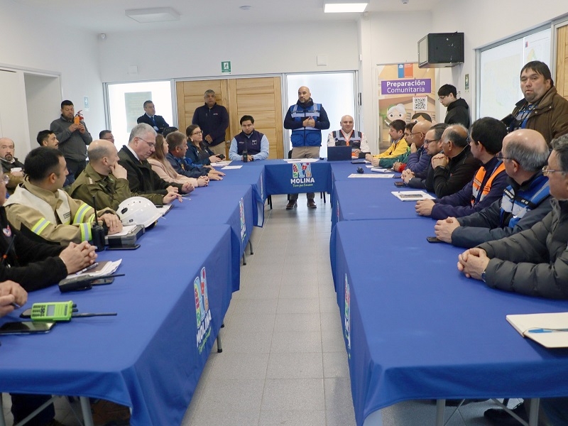 SENAPRED Maule afina detalles de simulacro de erupción volcánica en Radal Siete Tazas