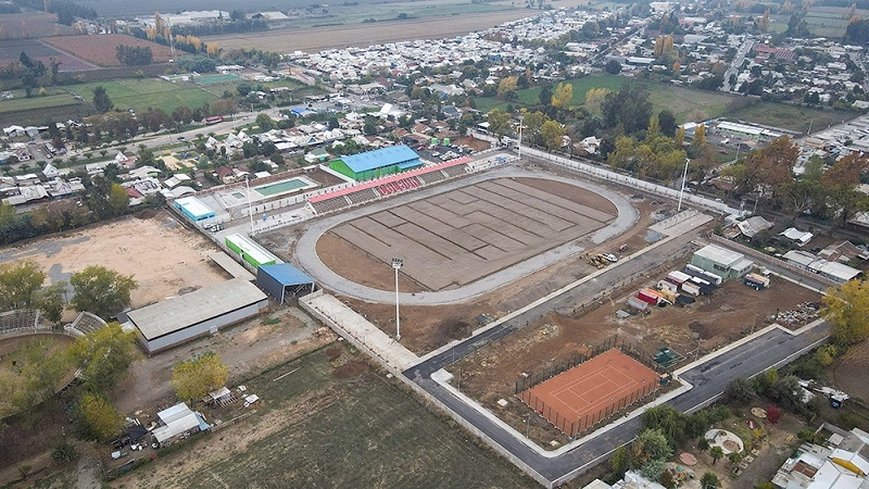  Complejo Deportivo Colbún alcanzó más del 90% del avance de las obras gracias a recursos del Gobierno Regional del Maule 