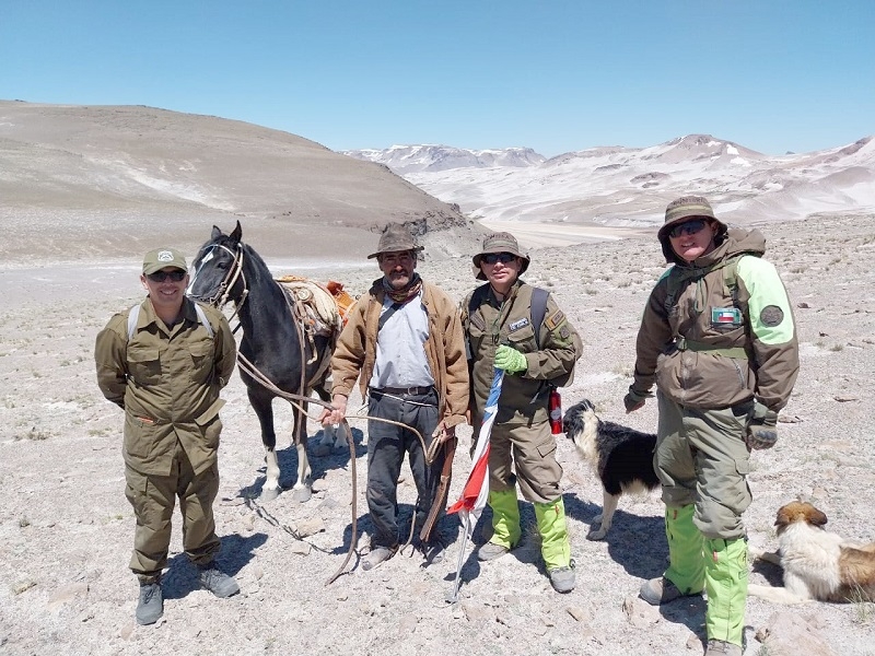 Constante Trabajo de Carabineros en la cordillera de la Región del Maule.