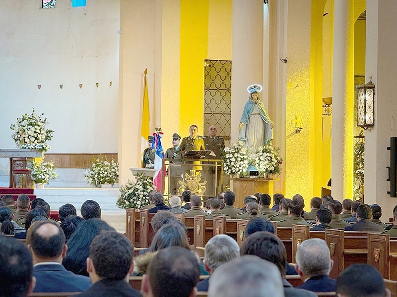 Con misa de acción de gracias recuerdan en Carabineros del Maule a General José Bernales
