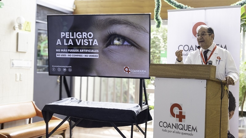 Campaña No más Fuegos Artificiales   COANIQUEM ha logrado disminuir un 90% las quemaduras por Fuegos Artificiales en niños y niñas