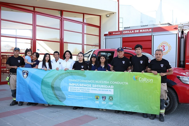 Bomberos de Chile y Colbún S.A. Finaliza exitosamente Séptima Campaña Anual de Seguridad en torno a Canales de Riego y de Devolución en el Maule 