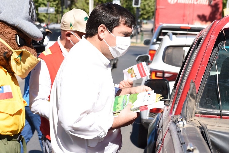   Gran despliegue se realizó en el Maule para prevenir los incendios forestales