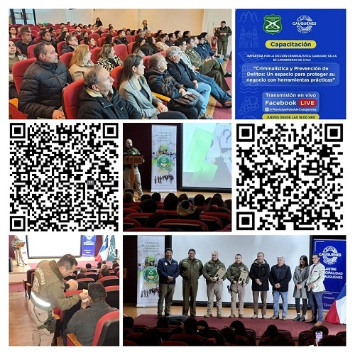 Cauquenes:  Carabineros realizó capacitación a la Cámara de Comercio